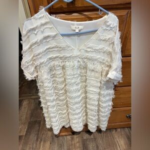 Jade by Jane cream Vneck Dress